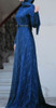 Dress Evening lace Lined Plus Size Burgandy / Blue / Pink