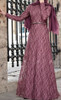 Dress Evening lace Lined Plus Size Burgandy / Blue / Pink
