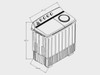 WASHING MACHINE ACROS ALD1945JE 19KG TWIN TUB