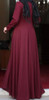 Dress Evening Burgandy Sparkle bead