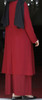 Gown Abaya Burgandy Stone