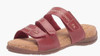 Footwear Women Clarks Roseville Bay Flat Sandal Metallic / Red