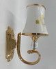 LIGHT FIXTURE G10 WALL WHITE & GOLD