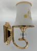 LIGHT FIXTURE G10 WALL WHITE & GOLD