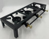 STOVE 3 BURNER CAST IRON SGB-03 ANGLE IRON FRAME BLACK