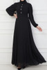 Dress Evening Black Chiffon