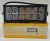 LAMP LED CAR J.F.N.V 36W WHITE & YELLOW SOLID & FLASHERS 4IN1 12LED 9-36V DC LED LIGHT WORK BAR YELLOW BOX