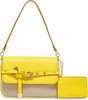 Bag Anne Klein Shoulder Yellow w/Card Case