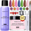 Nails Morovan Acrylic Glitter Kit w/ Monomer Liquid Ap29