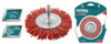 WIRE NYLON BRUSH WHEEL 3" TOTAL TAC34035 WITH SHANK