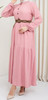Dress Casual w/Belt / Band Pink Black