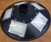 LAMP LED SOLAR UFO 300W JORTAN JT-TY-300W + WALL POLE CURVE STREET 5-WAY BUILT-IN PANEL