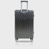 LUGGAGE SUITCASE TUCCI Italy LARGE 28" BORDO T0323-28IN-BLK ABS HARD COVER 4 WHEEL SPINNER BLACK