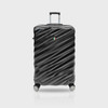 LUGGAGE SUITCASE TUCCI Italy MEDIUM 24" STORTO T0324-24IN-BLK ABS HARD COVER 4 WHEEL SPINNER BLACK