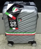 LUGGAGE SUITCASE TUCCI Italy CARRY ON 20" STORTO T0324-20IN-SILWT ABS HARD COVER 4 WHEEL SPINNER SILVER WHITE