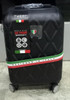LUGGAGE SUITCASE TUCCI Italy CARRY ON 20" ALVEARE T0328-20IN-BLK ABS HARD COVER 4 WHEEL SPINNER BLACK