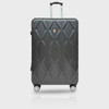 LUGGAGE SUITCASE TUCCI Italy MEDIUM 24" ALVEARE T0328-24IN-DGR ABS HARD COVER 4 WHEEL SPINNER DARK GREY