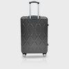 LUGGAGE SUITCASE TUCCI Italy MEDIUM 24" ALVEARE T0328-24IN-DGR ABS HARD COVER 4 WHEEL SPINNER DARK GREY
