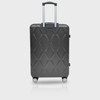 LUGGAGE SUITCASE TUCCI Italy 3PCS SET ALVEARE T0328-03PC-DGR 20" + 24" + 28" ABS HARD COVER 4 WHEEL SPINNER DARK GREY