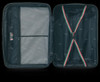 LUGGAGE SUITCASE TUCCI Italy MEDIUM 24" BARATRO T0331-24IN-SILWT ABS HARD COVER 4 WHEEL SPINNER SILVER WHITE