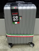 LUGGAGE SUITCASE TUCCI Italy MEDIUM 24" BARATRO T0331-24IN-SILWT ABS HARD COVER 4 WHEEL SPINNER SILVER WHITE