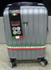 LUGGAGE SUITCASE TUCCI Italy CARRY ON 20" BARATRO T0331-20IN-SILWT ABS HARD COVER 4 WHEEL SPINNER SILVER WHITE