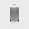 LUGGAGE SUITCASE TUCCI Italy CARRY ON 20" BARATRO T0331-20IN-SILWT ABS HARD COVER 4 WHEEL SPINNER SILVER WHITE