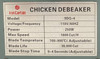 CHICKEN DEBEAKING MACHINE 9DQ-4 110V 250W
