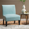 Accent Chair Fabric Light Blue / Grey / Teal