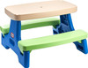 Picnic Table little tikes Easy Store Blue Green