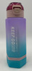 WATER BOTTLE 6662P TWO TONE PLASTIC 800ML 8 X 22.8CM LARGE / Green Cap