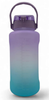 WATER BOTTLE 2215 TWO TONE PLASTIC 2500ML 11.2 X 29.2CM LARGE / Blue Cap