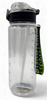 WATER BOTTLE 2252 CLEAR PLASTIC 800ML 7 X 23.2CM LARGE / White / Black / White / Pink