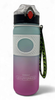 WATER BOTTLE 2237P TWO TONE PLASTIC 800ML 6.5 X 23.6CM LARGE / Blue Cap