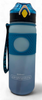WATER BOTTLE 2237P TWO TONE PLASTIC 800ML 6.5 X 23.6CM LARGE / Blue Cap