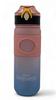 WATER BOTTLE 2237P TWO TONE PLASTIC 800ML 6.5 X 23.6CM LARGE / Blue Cap