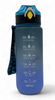 WATER BOTTLE 2252P TWO TONE PLASTIC 800ML 7 X 23.2CM LARGE / White Base