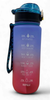 WATER BOTTLE 2252P TWO TONE PLASTIC 800ML 7 X 23.2CM LARGE / White Base