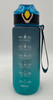 WATER BOTTLE 2252P TWO TONE PLASTIC 800ML 7 X 23.2CM LARGE