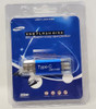 COMPUTER FLASH DRIVE 64GB USB - TYPE-C 3.0 DISK METAL / Blue