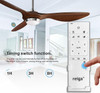 FAN 52" CEILING REIGA YFT-7062-HP BROWN