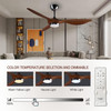FAN 52" CEILING REIGA YFT-7062-HP BROWN