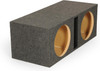 SPEAKER BOX CAR 12" EMPTY DUAL BVHD-212C HEAVY DUTY L VENTED ENCLOSURE WITH 1" FACE PIPEMAN'S