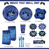 PARTY Decor Kit 16 Guests Video Game / Halloween / Video Game Blue