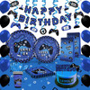 PARTY Decor Kit 16 Guests Video Game / Halloween / Video Game Blue
