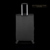 LUGGAGE SUITCASE TUCCI Italy LARGE 28" DIVISO T0357-28IN-BLK FABRIC 4 WHEEL SPINNER BLACK