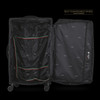 LUGGAGE SUITCASE TUCCI Italy LARGE 28" DIVISO T0357-28IN-BLK FABRIC 4 WHEEL SPINNER BLACK