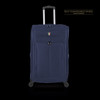 LUGGAGE SUITCASE TUCCI Italy LARGE 28" DIVISO T0357-28IN-NBLU FABRIC 4 WHEEL NAVY BLUE