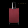 LUGGAGE SUITCASE TUCCI Italy MEDIUM 24" DIVISO T0357-24IN-RED FABRIC 4 WHEEL SPINNER RED