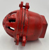 WATER PUMP FOOT VALVE 3" METAL RED STRAINER HEAVY DUTY